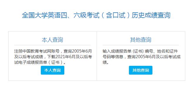 2023下半年黑龙江英语四六级成绩查询入口